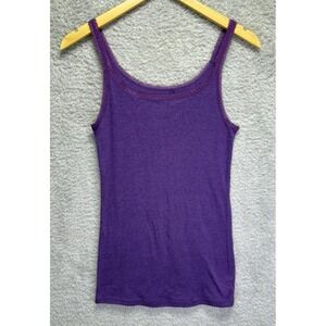 Old‎ Navy Womens Y2K Fairy Lace Trim Tank Top Size Medium Purple Stretch Preppy